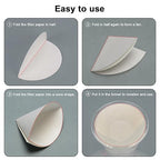 stonylab Quantitative Filter Paper, 100 Pack Slow Flow Rate Cellulose Filter Paper Circles with 10 Micron Particle Retention, 46 mm Diameter