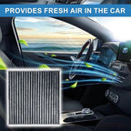 JTBU160-10881 Cabin Air Filter for SOUL (2020-2024),KONA (2018-2023), VELOSTER (2019-2021), 97133-D1000, 97133-D3000,CF12160,97133-1R000,CA12057,28113-F2000,FDA12057