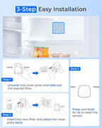 Waterdrop Replacement for LG® LT120F® Refrigerator Air Filter, Kenmore Elite 469918, 9918, ADQ73214402, ADQ73214404, ADQ73334008, 3 Pack