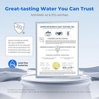 Waterdrop Water Filter for Sink Faucet, 360° Rotating Stainless Steel, NSF Certified Water Purifier for Kitchen Sink, 3 Months Long Lasting Tap Water Filter, Reduce Chlorine, 1 Filters