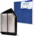 1pc Cabin & 1pc Engine Air Filter Kit Accessories for Honda Accord 2.4L (2013-2017), Acura TLX 2.4L (2015-2020) Activated Carbon Automotive Engine Cabin Air Filter Replacement for CF10134 CA11476