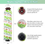 Crosswave Brush Roll Replacement and 1866 Replacement Filters for Bissel CrossWave 2306A CrossWave 1785 Series Vacuum (3 Pack 2460 Multi-Surface Brush Rolls & 3 Pack 1866 Vacuum Filters)
