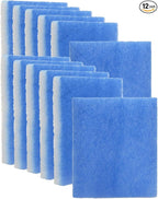 PUREBURG Replacement Dryer Filter Compatible with FUNMAS indoor Dryer Vent,12-Pack 7.8" x 6.8" x 0.75" Dryer Lint Filter
