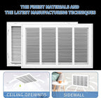 24x20 Return Air Grille [Duct Opening Size],Return Air Vent Cover for Wall Or Ceiling,Steel Return Air Filter Grilles Removable Face/Door for 1 Inch Filters (24"W x 20"H [Duct Opening])