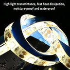 Inner Sand Smart Illuminated LED Bathroom Mirror, Wall Mounted Multifunction Bathroom Vanity Mirror with Dimmable Brightness | Sensor Touch | Demister Pad | Time Temperature(Time+Defog+Dimmable,50x70c