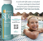 Proteam Spa Filter Clean - Spa Filter Cleaner for hot tub - Hot tub Filter Cleaner Soaking Solution with SplashWiz Hot Tub Chemicals Care Guide - Made in USA (1 pt) (2 Pack)