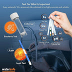 Watersafe The Original Water Testing Kit for Drinking Water, Well and Tap Water, Sensitive Lead in Water Test, Bacteria, Hardness, pH, Nitrates, Easy Instructions, Lab-Accurate Results, 2 Pack
