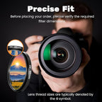 43mm UV/CPL/FLD Lens Filter Kit, Multi-Coated HD Optical Glass Camera Filter Set Ultra Slim Aluminum Alloy Frame with Portable Travel Case for Camera Lens
