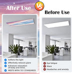 Fluorescent Light Covers - Classroom Covers for Ceiling Lights, 1 PCS 4 x 2 Feet Magnetic Light Filters, Classroom, Office Decor (Sunset glow)