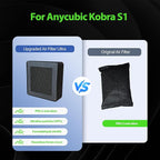Kobra S1 Upgrade Accessory Air Filter for Anycubic Kobra S1 Combo and Kobra S1,HEPA Activated Carbon Air Filter 3D Printer Replacement Accessory