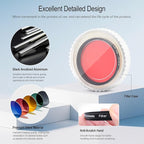 Astromania Telescope Filter, 2 Inches Planetary Filter for Astronomy Telescope Eyepiece, Color Filter for Enhancing Contrast in Lunar Planetary Observation - #21 Orange
