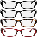 TruVision Readers Reading Glasses, Comfort Spring Hinges for Men and Women, 9501HP