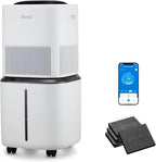 LEVOIT Superior 6000S Smart Evaporative Humidifiers for Home Whole House up to 3000ft², 23L, Last 72-Hour, Premium Filter, Dry Mode, Wheels & Water Fill Hose, Foldable Storage, Sleep Mode, New Edition