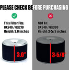 4 PACKS Air Filter for Honda GX270 9HP GX240 8HP Engines Air Cleaner – Upgraded Reinforced Design – Replaces 17210-ZE2-50,17210-ZE2-822,17210-ZE2-515 – for Pressure Washer, Chipper, Lawn Equipment