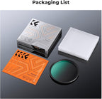 K&F CONCEPT 82mm Black Diffusion 1/4 Filter Mist Cinematic Effect Filter with 18 Multi-Layer Coatings for Video/Vlog/Portrait Photography (K-Series)