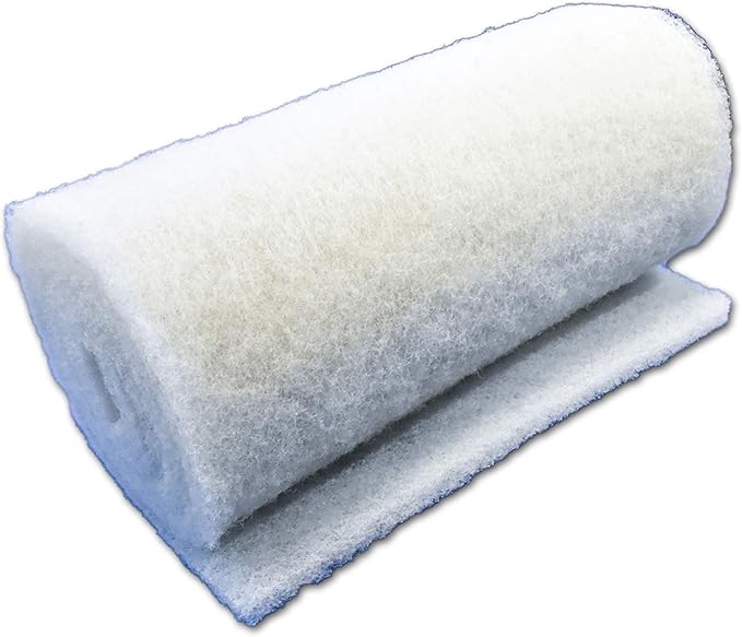 Beige Coarse Filter Media, 1.25" Thick, 14" x 56" Roll, Perfect for Aquariums, Ponds or Water Gardens, Made in USA