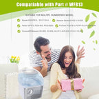 6 Pack WF813 Humidifier Filters Wick Replacement Compatible with ReliOn RCM-832 RCM-832N WF813 DH832 ProCare PCWF813 Equate EQWF813 EQ-2119-UL Duracraft DH-830 Cool Mist Humidifier Filters
