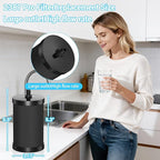 2387 Pro Filter Replacement Compatible with Alexapure 2387 Pro Water Filter Replacement, Reduces chlorine, etc，Last Up to 5000 Gallons,3-stage purification filter Upgraded version Black (4)