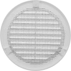 Vent Systems 4" Inch (Opening Dimensions) - Pack of 100 - White Soffit Vent Cover - Plastic Round Air Vent Grille - Built-in Mesh Screen - HVAC Register Louver for Bathroom, Home, Kitchen