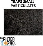 Carbon Fine Filter Media, 3/8" Thick, 12" x 12" Pads, 5 Pack, Perfect for Aquariums, Ponds or Water Gardens, Made in USA