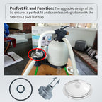 SF80110-1 Leaf Trap Cover Lid 5 inch Have O-Ring & Valve, Fit for Intex 12 Inch Sand Filter Pump (Pump Flow Rate: 2,100 GPH), NOT Fit for Intex 14 & 16 Inch (Rate:2,800 3.000 GPH) Sand Filter Pump