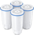 Upgraded Water Filter Replacement Fit for Zero Pitcher and Dispenser ZR-001 ZR-004 ZP-006 ZR-017, Five-Stage Filter System, Effectively Reducing Lead, Chromium, and Contaminants, 4 Packs, By BOGDA