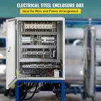 VEVOR NEMA Steel Enclosure, 20 x 16 x 6'' NEMA 4X Steel Electrical Box, IP66 Waterproof & Dustproof, Outdoor/Indoor Electrical Junction Box, with Mounting Plate