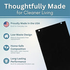 2-Pack Activated Carbon Charcoal Microwave Hood Filters - 10.25" x 7.125" Microwave Hood Filters - Compatible with Whirlpool WML55011HS & WML75011HZ Low‑Profile Models, Made in USA