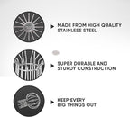 Gutter Guard, 304 Stainless Steel Roof Drain Cover, Anti-Clogging Filter for Leaves & Debris, Outdoor Pipe Protector for Roofs, Balconies, and Gardens (Pack of 2, 2 inch)