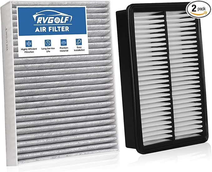 Engine+Cabin Air Filters Fit 2015 2016 2017 2018 2019 Hyundai Sonata 2.4L (Gas) Not for Hybrid Engine Air Filter Replacement Automotive Accessories CF12151 CA11942
