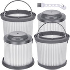 4 Pack PVF110 Replacement Filter for Black and Decker Handheld Pivot Vacuums PHV1810 PHV1410 PHV1210 BDH2000PL BDH2020FLFH BDH2020 FLBDH1620FLFH, Compare to Part # 90552433
