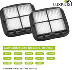97D5 Filter Replacement for Bissell Pet Eraser Corded Hand Vac 33A1B 33A1 33A1W 27K6 Replace # 203-7416 2031432 (2 PACK) LUXRILIX