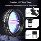 Astromania Telescope Filter, 1.25 Inches Narrowband Hydrogen Alpha Filter, Galaxy Night Sky H-Alpha Nebula Filters for Astronomy Telescope, Telescope Accessories Light Pollution Filter