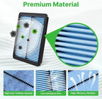 2PCS CA11942 Engine Air Filter Fit for Hyundai Sonata 2015-2019, Kia Optima 2016-2020 2.0L 2.4L Air Filter for MyCar Replacement Engine Filter Automotive Accessories# A90081