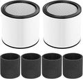 Cabiclean Foam Sleeve Filter for Shop-Vac 90304 90350 90333 Replacement for Most Wet/Dry Vacuum Cleaners 5 Gallon and Above, Compare to Part No.90304, 90585 (2+4)