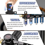 1/4" NPT 4 Stage Air Compressor Dryer System,Air Drying System Brass Filter&Coalescing Filter,Double Desiccant Dryers & Air Regulator, Semi-Auto Drain(Black)