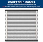 413 Replacement Filter Compatible with April-Aire Whole House Air Purifiers Model 1410, 1610, 2410, 2416, 3410, 4400,16x25x4 MERV 13 Pleated HVAC AC Furnace Filter,2 Pack