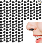100 Pieces Nose Plug Filter Disposable Nose Dust Filters Bulk Sponge Nostril Filters for Spray Tanning Welding Dust Allergies DustConstruction Areas (Black)
