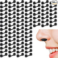 150 Pieces Nose Plug Filter Disposable Nose Dust Filters Bulk Sponge Nostril Filters for Spray Tanning Welding Dust Allergies DustConstruction Areas (Black)