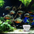 15Pcs Aquarium Filter Media Bags, Mini Fish Tank Media Mesh Filter Bags Reusable for Activated Carbon,Filter Stones(4.3”×3.9”(White)