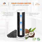 Aquaboon 5 Micron 10 x 2.5 Carbon Block Water Filter Cartridge CTO Whole House Water Filter Replacement Compatible with WHKF-WHWC, FXWTC, 4-PACK