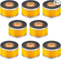 8 Pcs Air Compressor Replacement Filter Elements 2.6 x 1.6 Inch Piston Type Air Compressor Intake Paper Filter Elements
