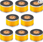 8 Pcs Air Compressor Replacement Filter Elements 2.6 x 1.6 Inch Piston Type Air Compressor Intake Paper Filter Elements
