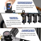 NEWPO 1/2'' NPT 4 Stage Air Dryer for Compressor,Air Drying System, Filter Regulator Dryer Combo for Plasma Cutter and Paint Spray,Semi-Auto Drain (Black)