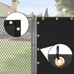 UPGRADE Balcony Privacy Screen Fence 6'X13' Outdoor HDPE Mesh Panels for Deck,Balcony,Backyard,Patio with Zip Ties Black (We Make Customized)