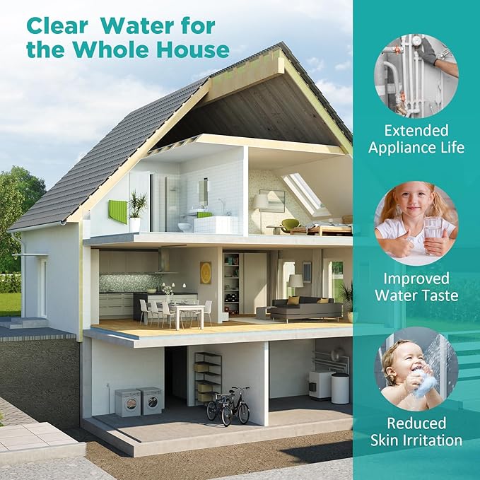 SimPure Whole House Water Filter Cartridges 20" x 4.5" GAC Granular Carbon Filter, For DB20P, DB20P-3, WHB20, GAC-20BB, RFC20-BB, 2 Pack