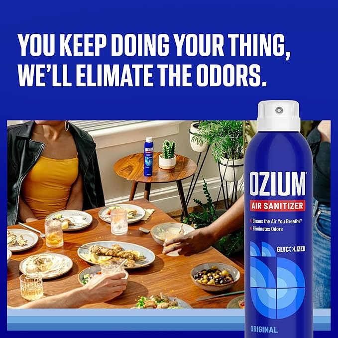 Ozium 8 Oz. Air Sanitizer & Odor Eliminator for Homes, Cars, Offices and More, Original Scent, Pack of 2