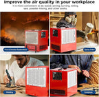 ALORAIR Portable Air Filtration System, 180° Air Intake (850/1050CFM) Tabletop Dust Collector for Woodworking with Strong Vortex Fan, Air Filter for Garage, Works Shop, Home, Purecare 1050