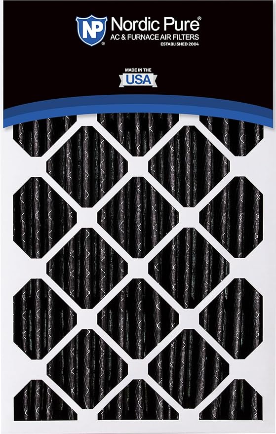 Nordic Pure 16x25x5 (Actual Size: 15 3/4 x 24 3/4 x 4 3/8) Honeywell Replacement Air Filters MERV 12 Plus Carbon 1 Pack