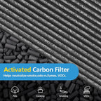 Combi 360°Glass HEPA+Activated Carbon Filter For Dyson HP1 HP2 TP09 TP07 TP06 TP04 TP10 TP7A HP04 HP06 HP07 HP09 HP10 HP4A HP7A PH01 PH02 PH03 PH04 PH3A DP04 PC1 PC2 Air Purifier, #965432-01
